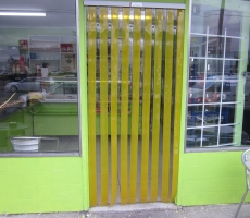 coloured plastic door strips yellow thumbnail